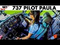 PAULA Pilots the BOEING 737 into Sao Paulo Brazil