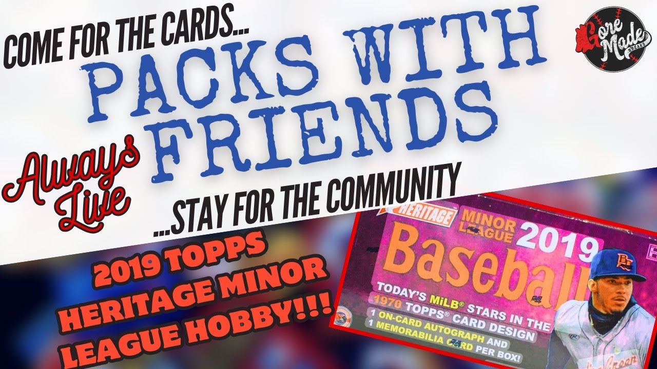 Packs with Friends: 2019 Topps Heritage Minor League Hobby Box Rip to Start the New Year!!!