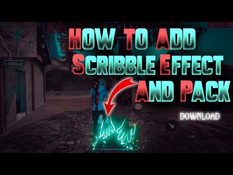 How To Add Scribble Effect  Kinemaster & Pack || free fire Montage editing video