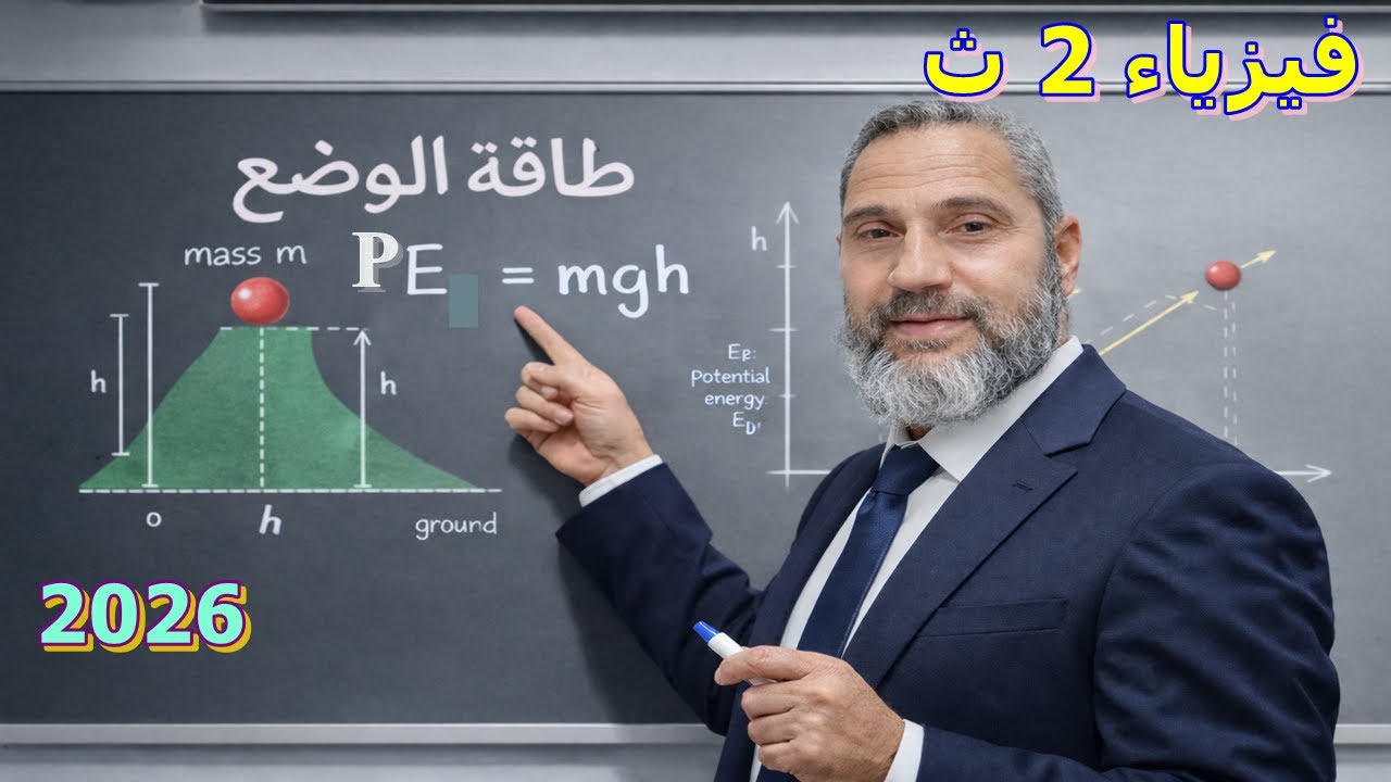 شرح الطاقة - طاقة الوضع- فيزياء تانيه ثانوي - ترم ثاني 2026