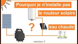 Pourquoi JE n'installe pas de routeur solaire!