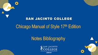Chicago Manual of Style 17 Bibliography