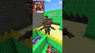 Poppy Playtime Spike Hole Jump Maze! #minecraft #poppyplaytime