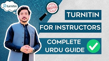 Turnitin for Instructors | Complete Urdu Tutorial 2025 🔥📚