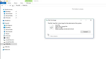 How do I paste more than 4GB in FAT32?