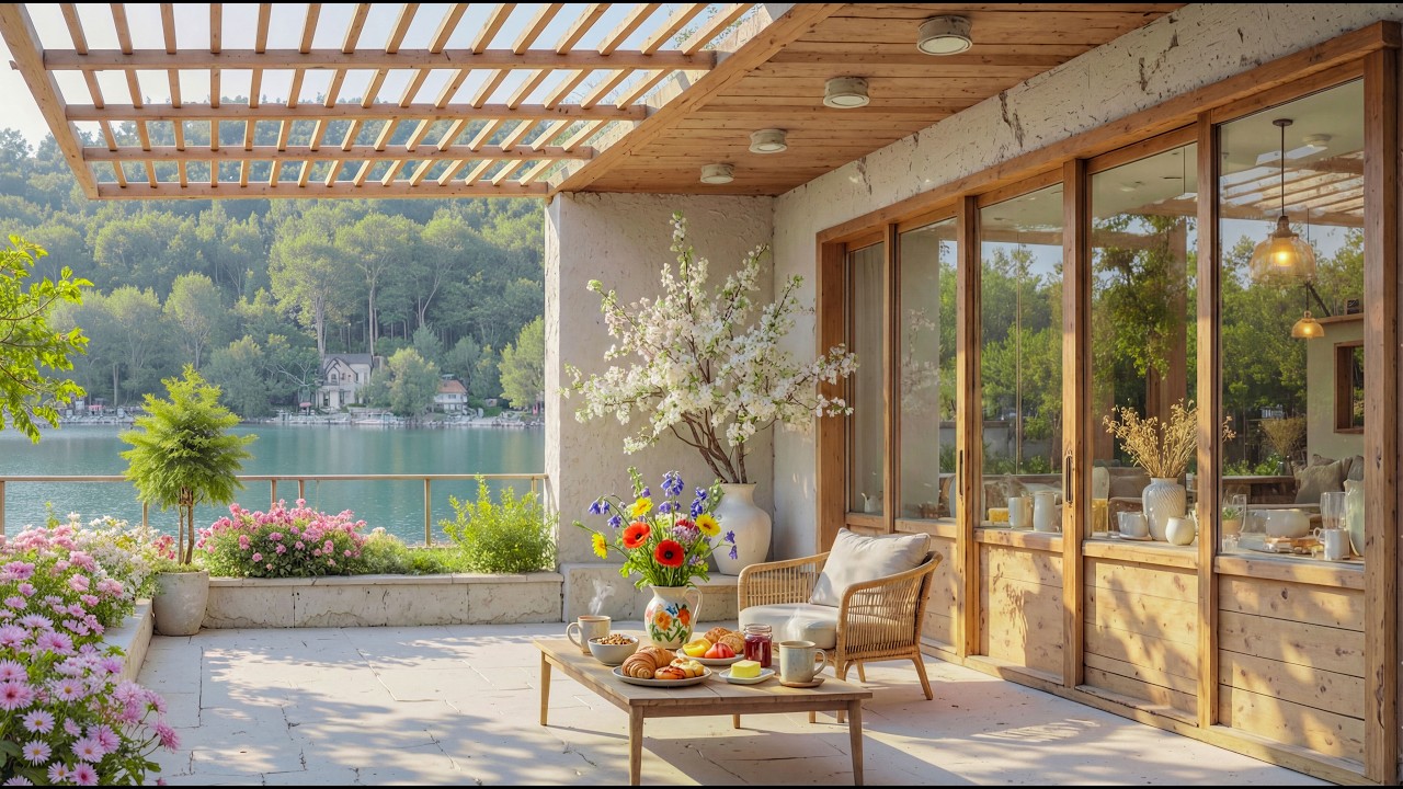 Спокойное утро на берегу озера 🌼 Расслабляющая фортепианная музыка для отдыха и учебы