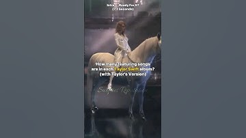 How many featuring songs are in each Taylor Swift album?| #taylorswift #viral #swift #singer #shorts