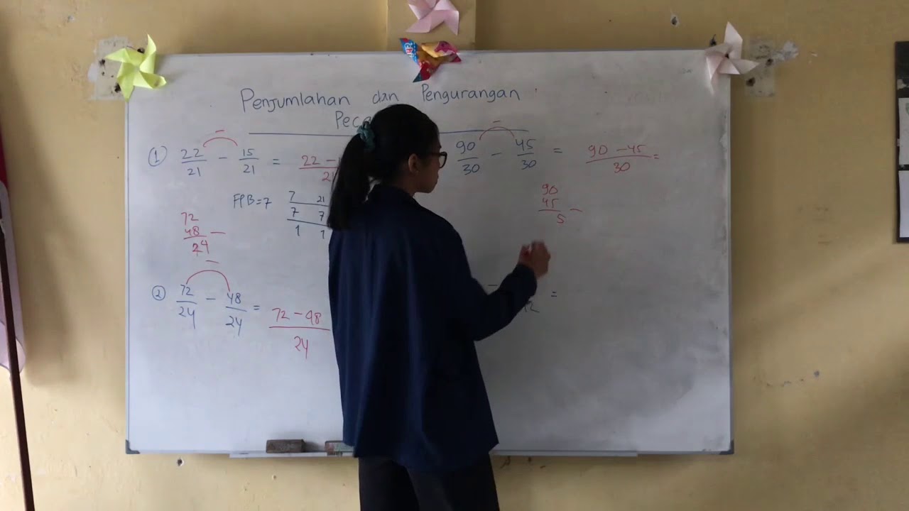 Penjumlahan dan Pengurangan Pecahan