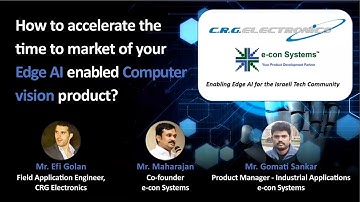 Webinar: Accelerate time to market of your Edge AI enabled computer vision product | e-con Systems