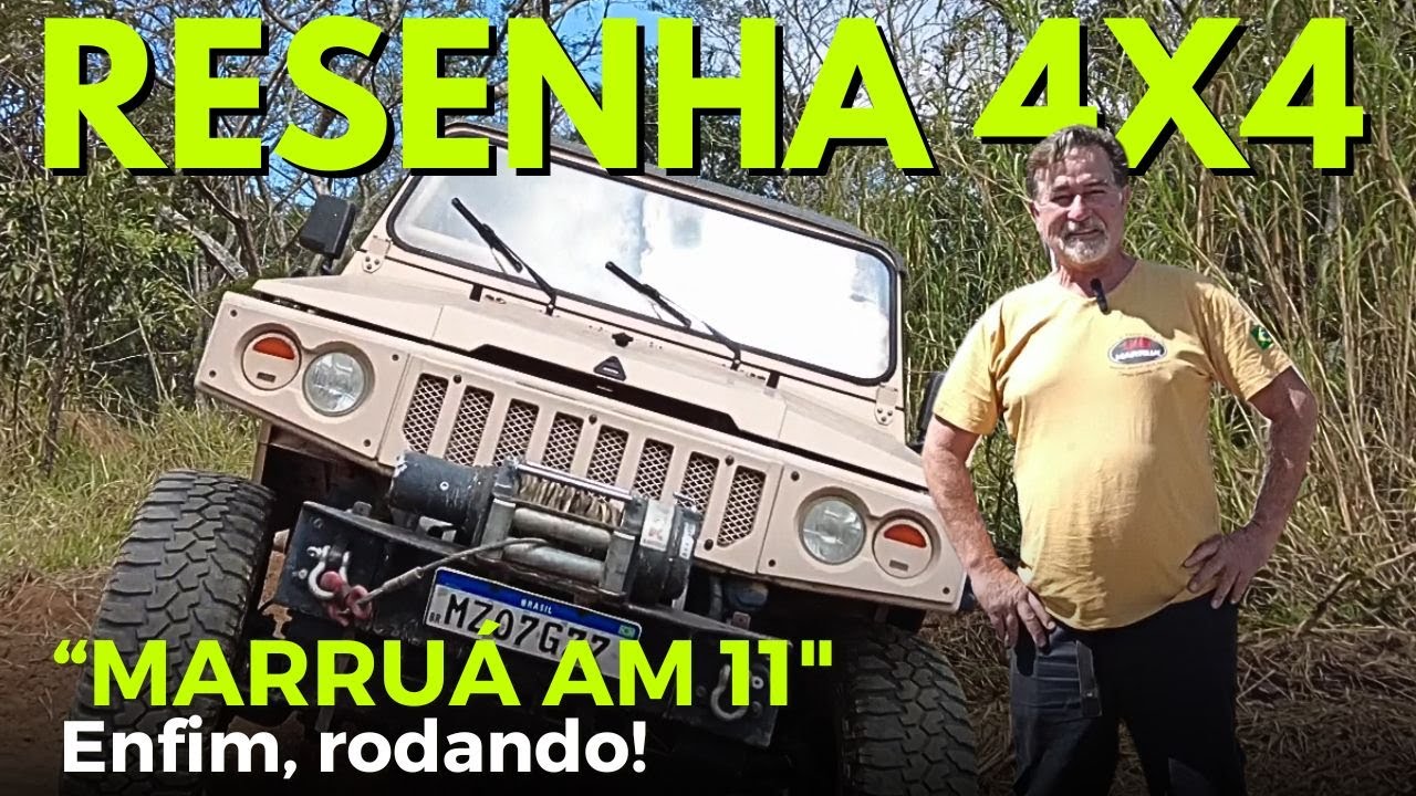 Dejair Nogueira, o Dega, finalmente coloca o Agrale Marruá AM 11 para rodar