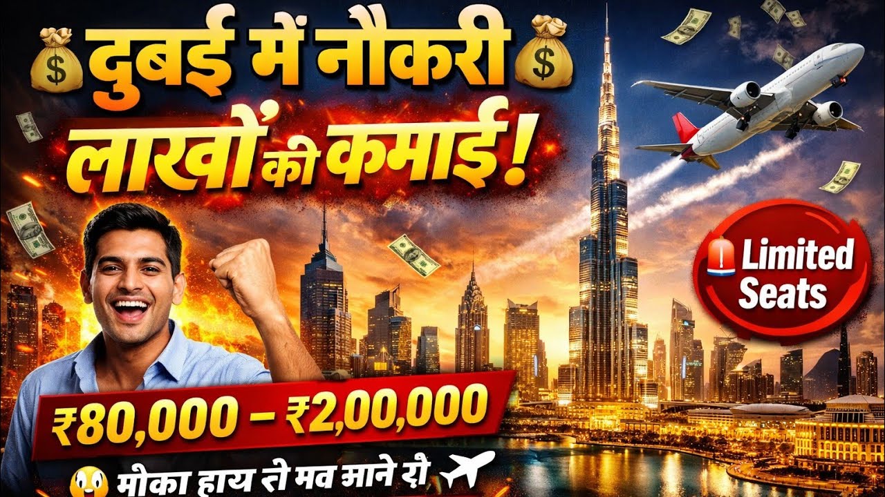 दुबई में नौकरी लाखों की कमाई 💰 मौका हाथ से मत जाने दो...Gulf Gob ll free visa ll client interview ♥️