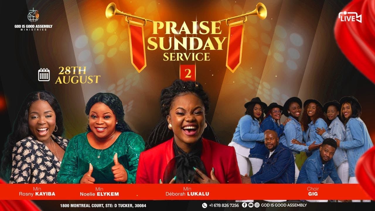 ROSNY KAYIBA || DEBORAH LUKALU || PRAISE & WORSHIP SUNDAY | GOD IS GOOD ASSEMBY