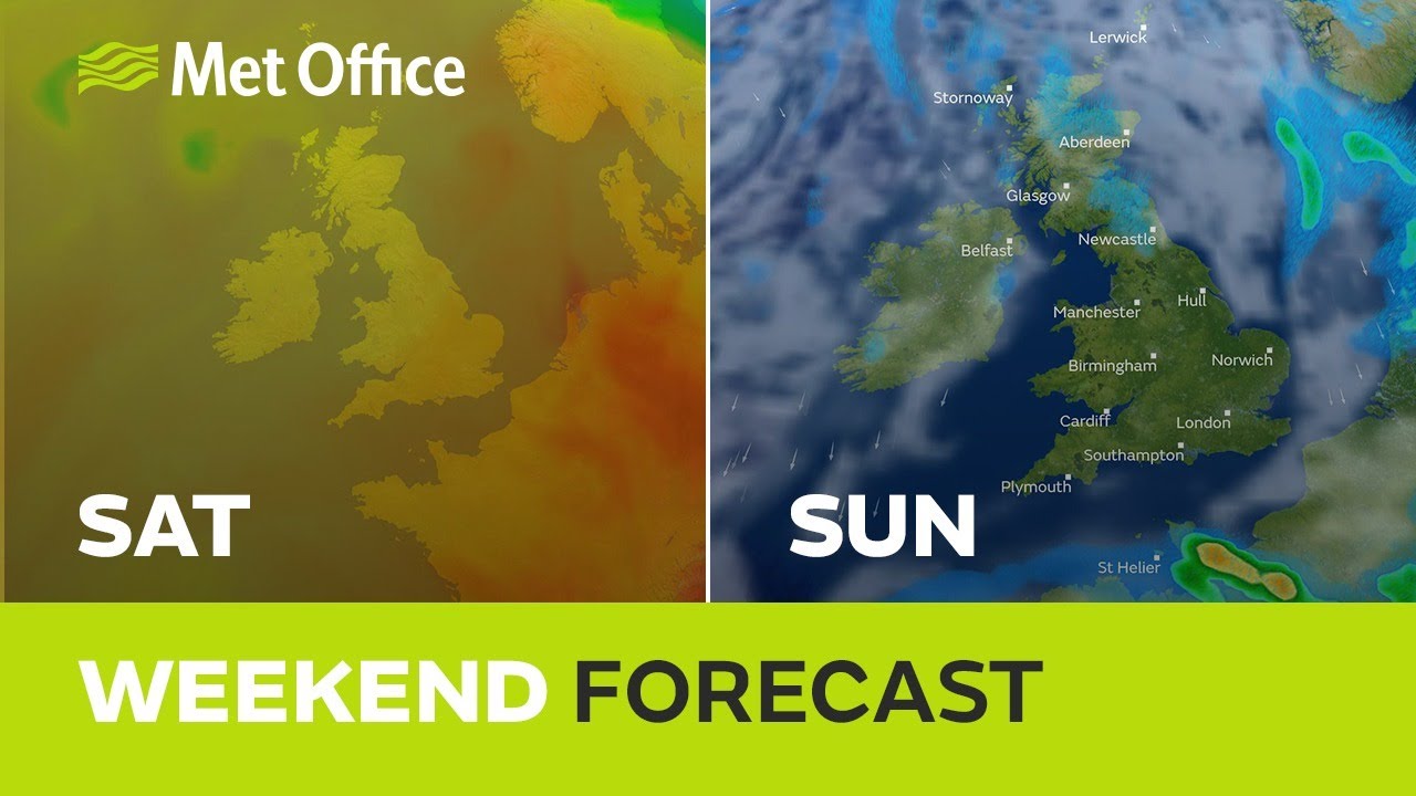 Weekend weather - More hazy sunshine but will there be downpours too ...