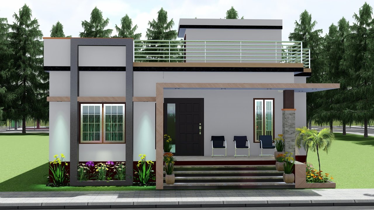 ⁣2Bedroom home plan I Beautiful Home For Village I Low Budget Home Plan I 2BHK Home I @Myhomeplan