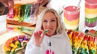 Äter bara regnbågsfärgad mat i 24h