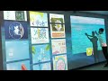 Digital exhibition Virtual reality projection mapping large screen wall immersive interactive