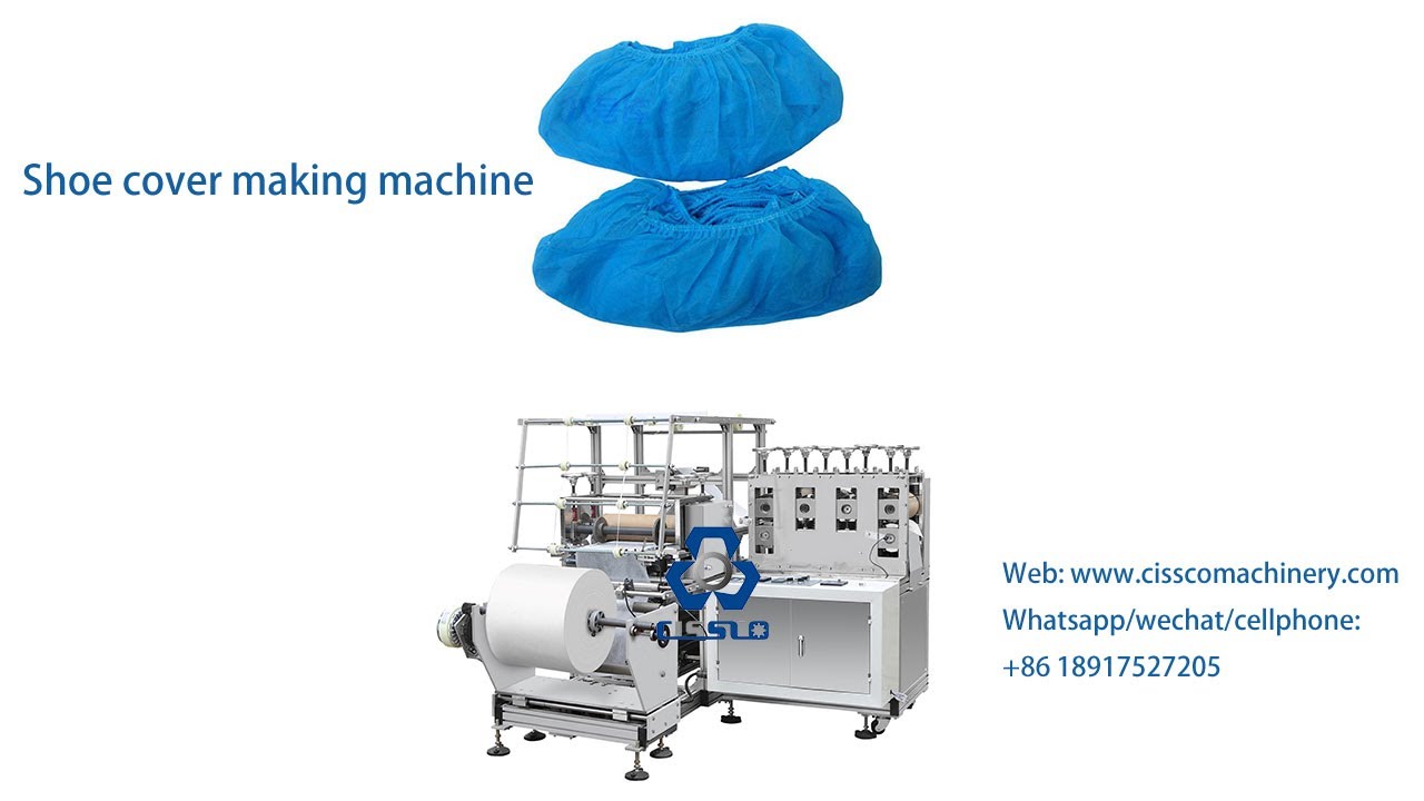 NON WOVEN FABRIC SHOE COVER MAKING MACHINE PLASTIC FILM NONWOVEN