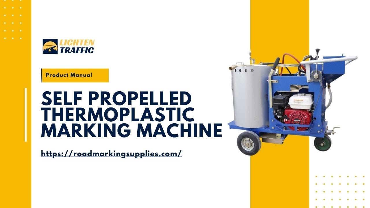 Self propelled automatic thermoplastic road marking machine ...