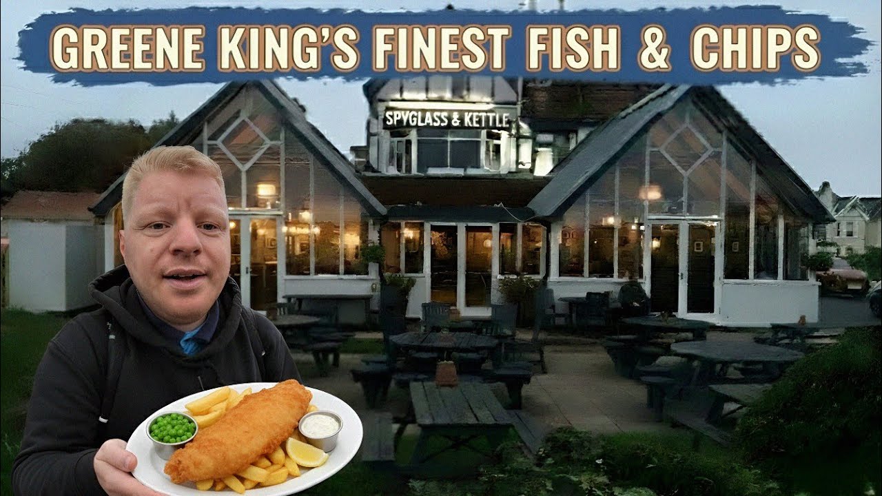 Я попробовал, возможно, лучшие фиш-энд-чипс в Greene King — в ресторанах Spyglass и Kettle в Борн...