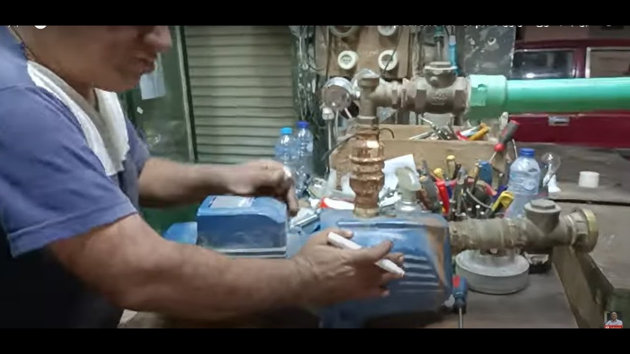 عطل خطير جدا. حرق الموتور   pedrollo  HP 3.    ph 3