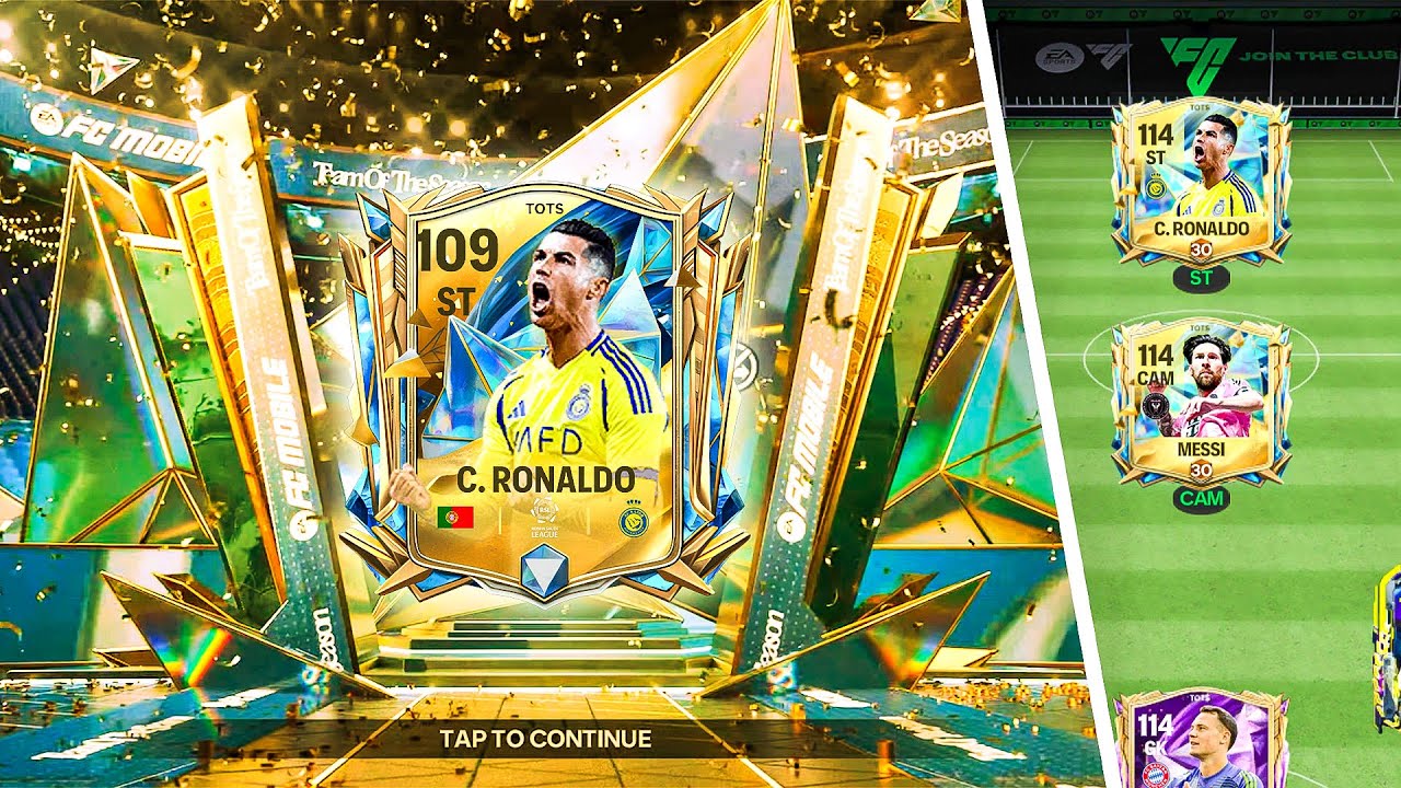 I Packed UTOTS Ronaldo & Messi!! Greatest UTOTS Pack Opening FC Mobile 25