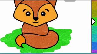 Coloring Fox #Animal coloring#Me Kei#learning games screenshot 5