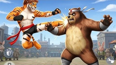 Kung fu animals Karate game l  fighting game Android game -  full gameplay 