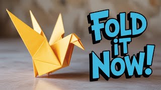 Simple Paper Folding | Beautiful Flapping Bird Origami