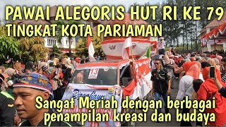 Download lagu PAWAI ALEGORIS HUT RI KE 79 MERIAH DAN TUMPAH, BERAGAM KREASI DAN  KEBUDAYAAN DITAMPILKAN