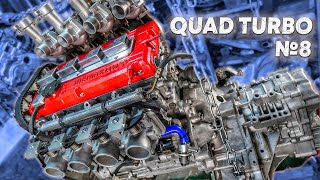 4  ТУРБИНЫ ПЕРВЫЙ СТАРТ на ЯНВАРЕ | QUAD TURBO МОТОР ПЕРВЫЙ ХОЛОСТОЙ ХОД