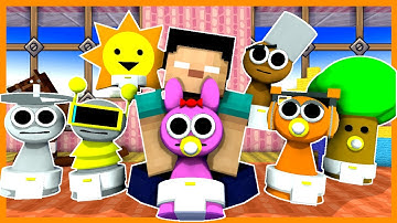 BABY INCREDIBOX SPRUNKI MEET HUGGY - Minecraft Animation