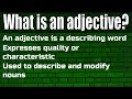 Esperanto: Adjectives