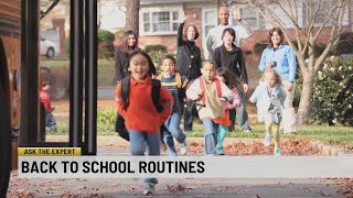Doctor recommend routines to ease back-to-school transitions