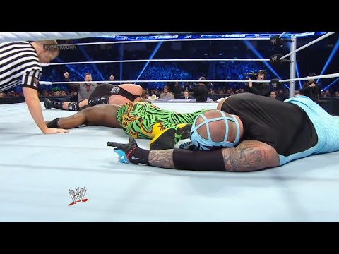 Jack Swagger vs Kofi Kingston vs Rey Mysterio vs Mark Henry: WWE SmackDown February 14, 2014 HD