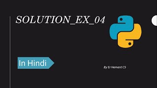 Solution of Exercise_04|| Data Type Conversion|| Python|| in Hindi