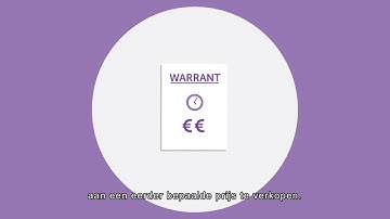 Wat is een warrant? | Starten met beleggen
