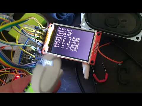 GY-531 Gyro/Accel Sensor Test on STM32 and ili9341 LCD