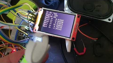 GY-531 Gyro/Accel Sensor Test on STM32 and ili9341 LCD