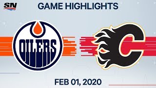 NHL Highlights | Edmonton Oilers vs. Calgary Flames - Feb. 1, 2020