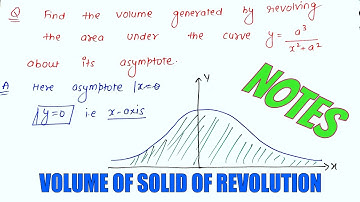 UPSC maths optional lecture (in Hindi) | volume of solid of revolution notes