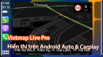 Vietmap Live Pro hiển thị trên Android Auto và Carplay