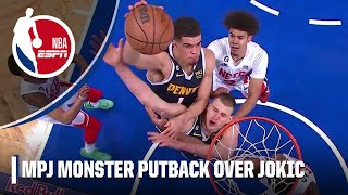 MPJ jammed it over teammate Nikola Jokic 😅 | NBA on ESPN