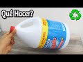 5 Ideas para el Hogar con Galones de Cloro y Cartón  Manualidades Fáciles con Reciclaje