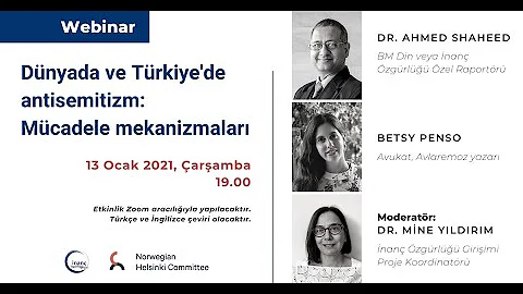 Webinar: "Dünyada ve Türkiye’de Antisemitizm: Mücadele Mekanizmaları" - 13 Ocak 2020