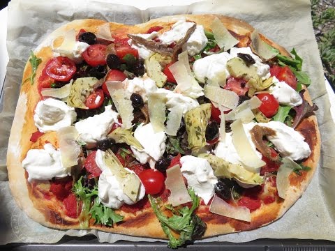 Recette de pizza comme une salade