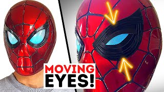SpiderMan Helmet With MOVING LENSES! DIY (Iron Spider)