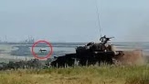 Russian T-72 Saved By Explosive Reactive Armor