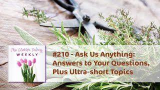 Ask Us Anything: Answers to Your Questions, Plus Ultra-short Topics - The Clutter Fairy Weekly #210