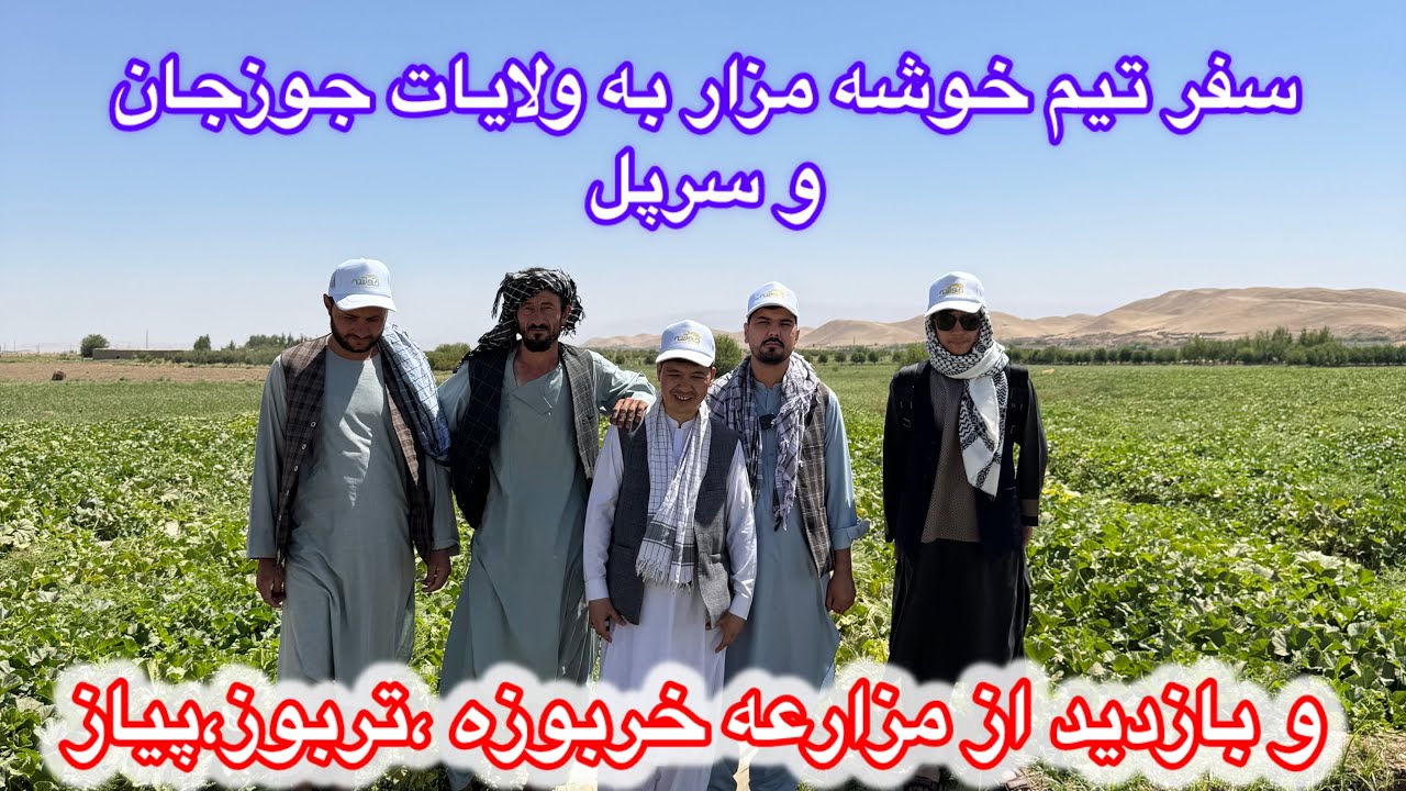 سفر تیم خوشه مزار به ولایات جوزجان، سرپل و بازدید از مزارع مختلف چون، خربوزه ، پیاز و کنجد 