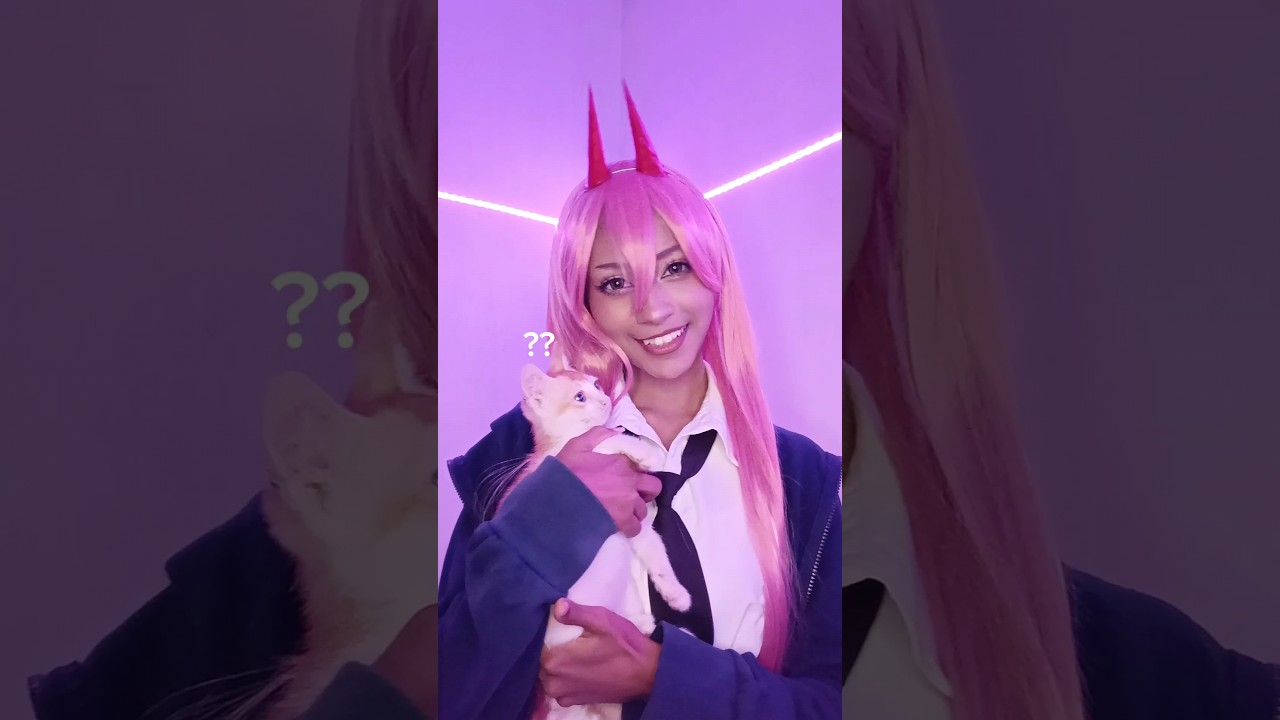 Chainsaw man Cosplay || Power cosplay 😽 #powercosplay #chainsawmancosplay #animecosplay